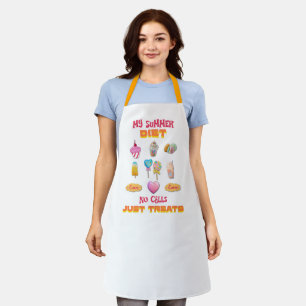 My Summer Diet No Calls Just Treats Apron