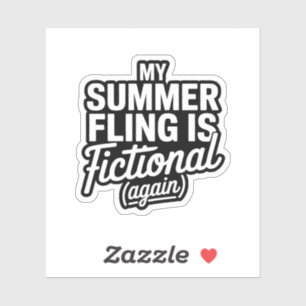 My Summer Fling Is Fictional Again Funny Book 