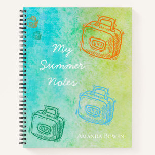 My Summer Notes  Notebook
