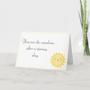 My Sunshine Blank Inside Greeting Card