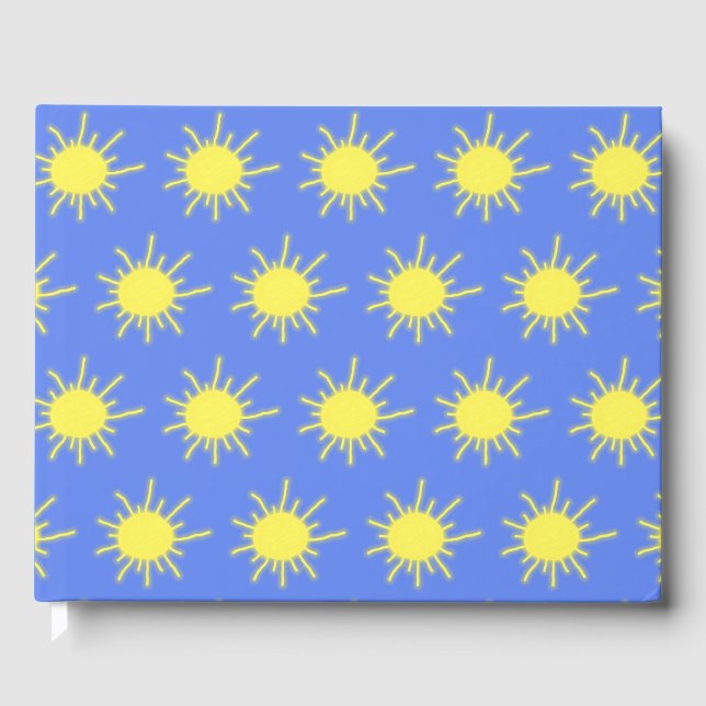 My Sunshine Guest Book (Sky Blue & Yellow) (Front)