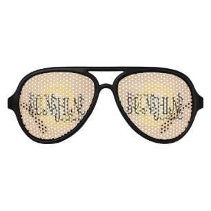 My Sunshine on Burlap Aviator Sunglasses