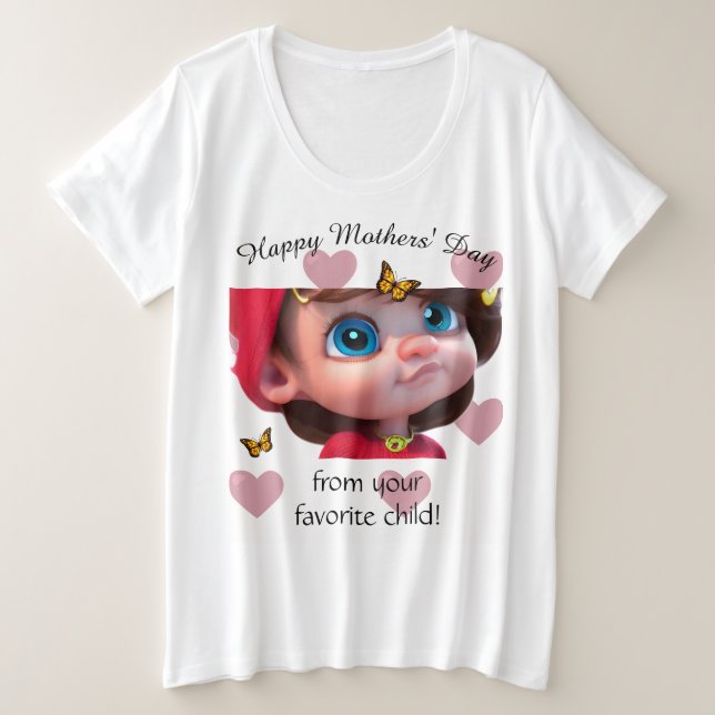 My super cool mom plus size T-Shirt (Design Front)