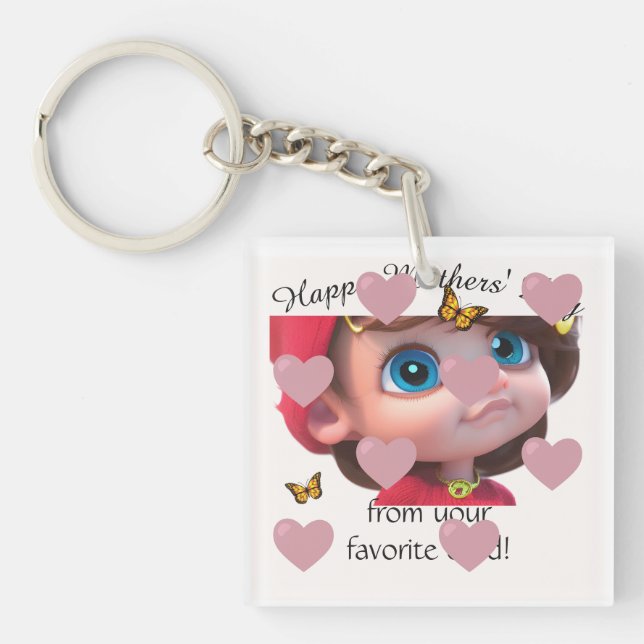 My super cool mum key ring (Front)