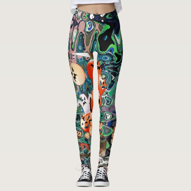 My Super Halloween V2 Leggings (Front)