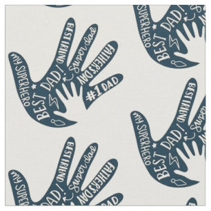 My Super Hero Best Dad Cotton Fabric