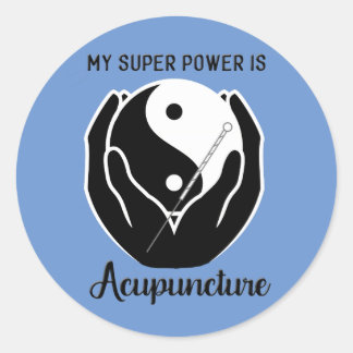 My Super Power is Acupuncture Stickers