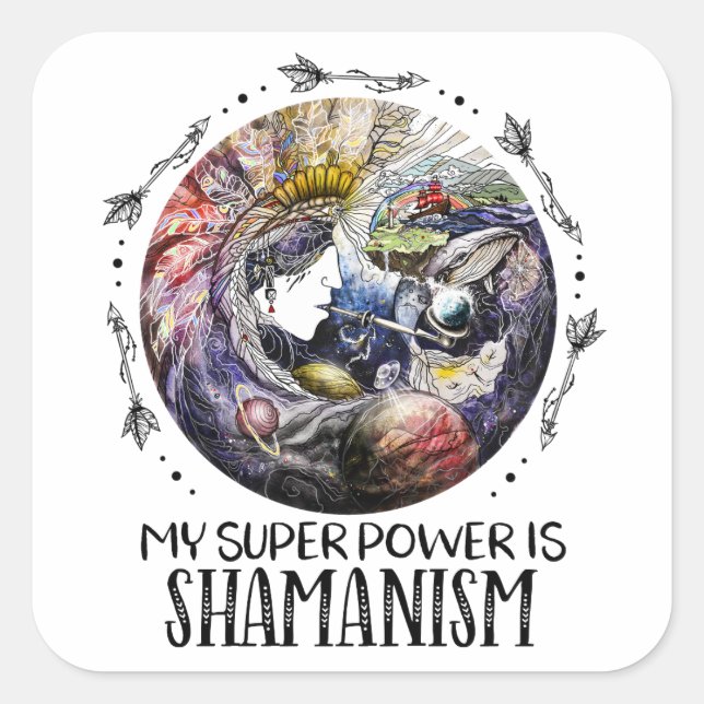My Super Power is Shamanism Sticker (Front)
