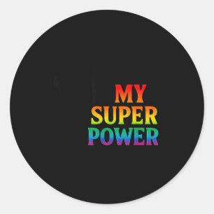 My Super Wer Faith Pride Jesus Christian Insration Classic Round Sticker