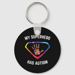 My Superhero Has Autism Awareness Key Ring