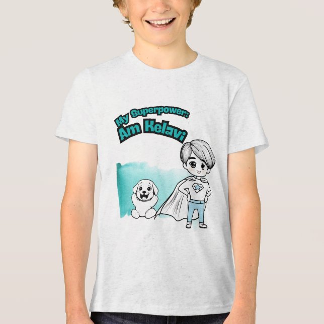 My Superpower: Am Kelavi! Kids' Tee (Front)