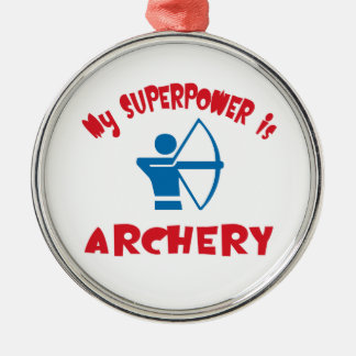 My Superpower is Archery Metal Tree Decoration