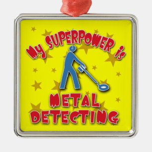 My Superpower is Metal Detecting Tree Decoration