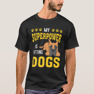My Superpower Is Petting Great Dane Dog Lover T-Shirt