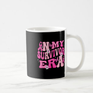 My Survivor Era Pink Groovy Retro Breast Cancer Aw Coffee Mug