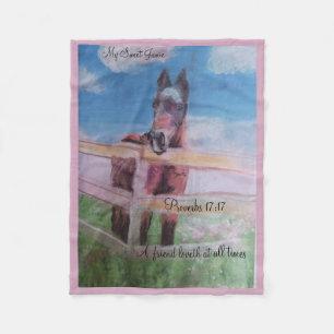 my sweet Jamie Fleece Blanket