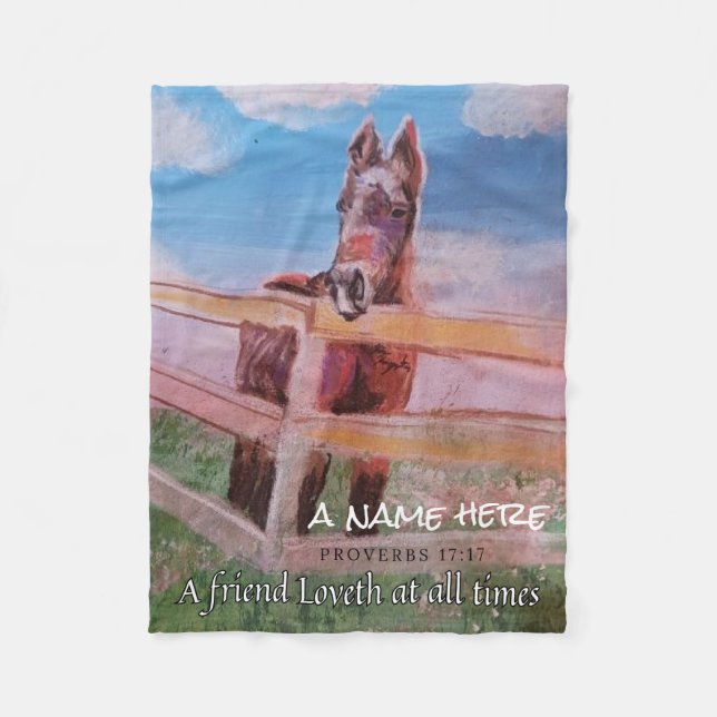 My sweet Jamie pastel Fleece Blanket (Front)