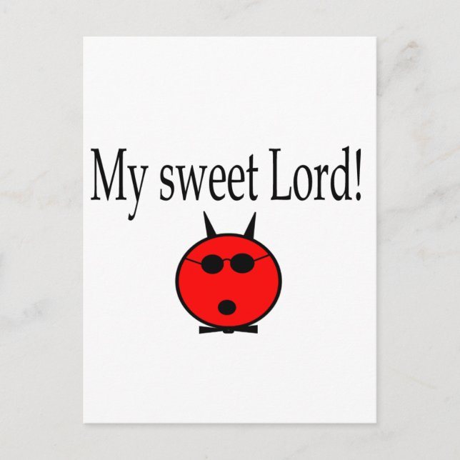 My Sweet Lord gear Postcard (Front)