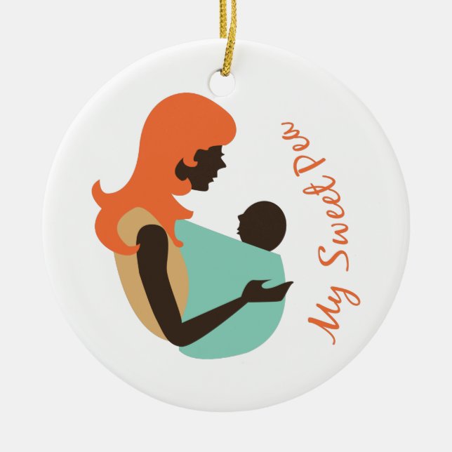 My Sweet Pea Ceramic Tree Decoration (Front)