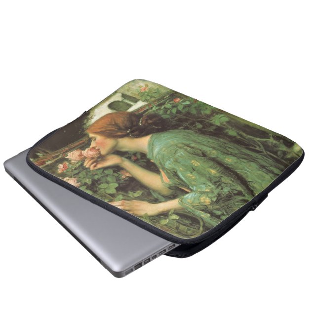 My Sweet Rose, or Soul of the Rose by Waterhouse Laptop Sleeve (Front Bottom)