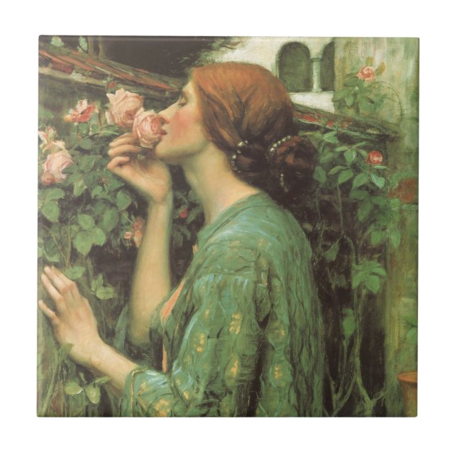 My Sweet Rose, or Soul of the Rose by Waterhouse Tile (Front)