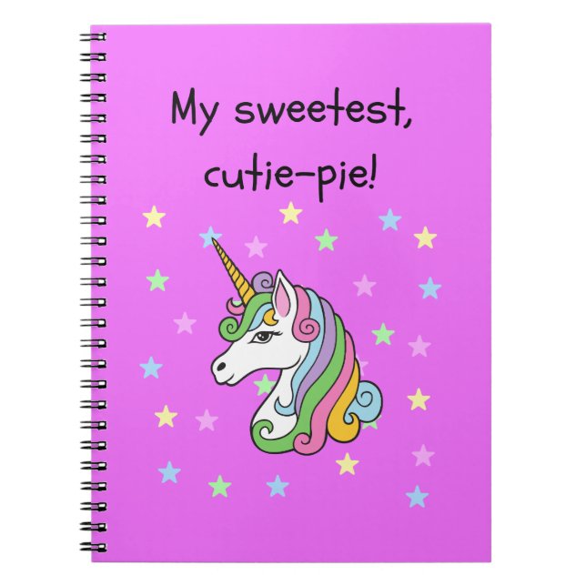 My sweetest, cutie-pie! notebook (Front)