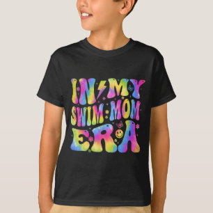 My Swim Mum Era Funny Swimmers Swimming Coach Moth T-Shirt