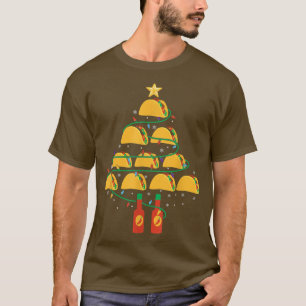 MY TACOS CHRISTMAS TREE Pajama Xmas Funny T-Shirt