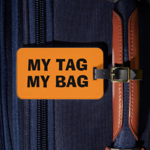 My tag My bag   Funny luggage label for travelers
