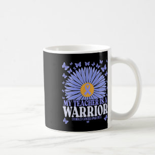 My Teacher Is A Warrior Stomach Cancer Awareness Coffee Mug