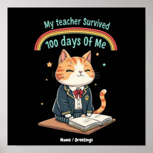 My Teacher Survived 100 Days of Me  Poster