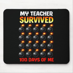 My Teacher Survived 100 Days Of Me Video Game Pixe Mouse Pad