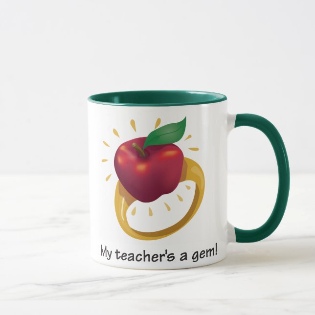My teacher's a gem! mug (Right)