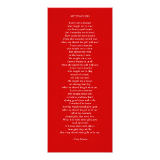 MY TEACHERS RACK CARD