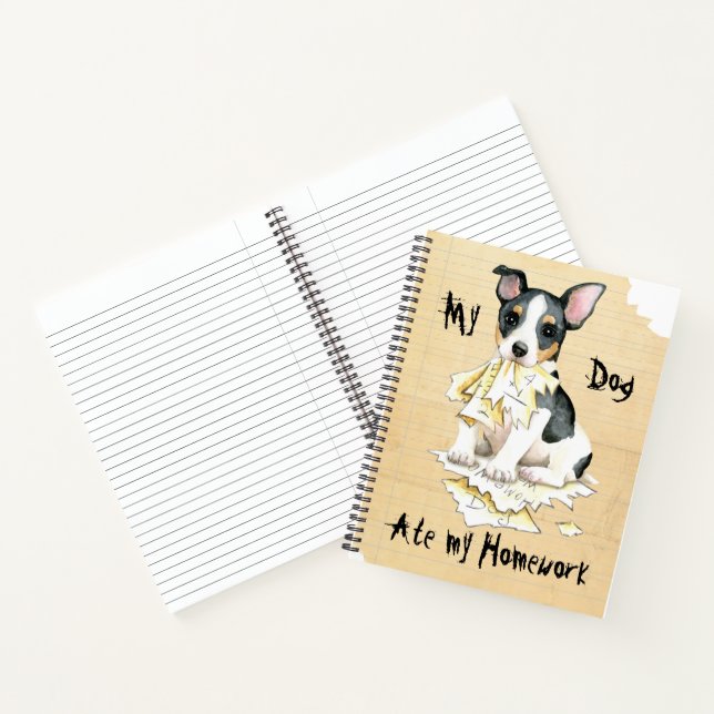 My Teddy Roosevelt Terrier Ate my Homework Notebook (Inside)