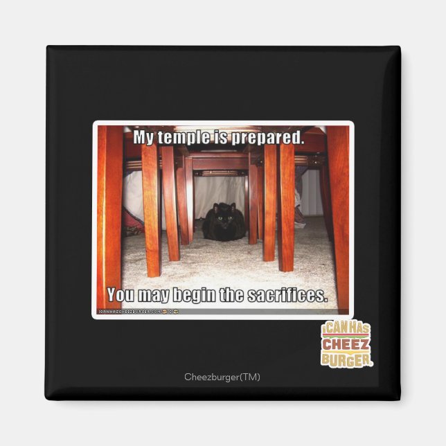 My temple is prepared. magnet (Front)