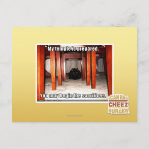 My temple is prepared. postcard