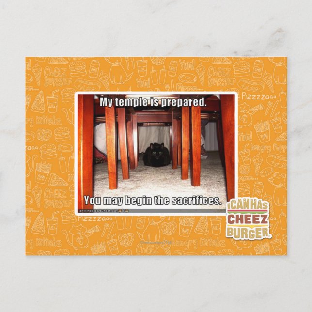 My temple is prepared. postcard (Front)