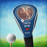 My Terrific Mum Personalised Golfer Photo Golf Head Cover<br><div class="desc">What a lovely and fun way to cheer mum on the course -- and, yes, of course, she is terrific! With tee and ball -- photo and heart -- it will make her day. No doubt she loves her kids and this game! Personalise with a valued photograph. This is a...</div>