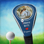 My Terrific Wife Personalised Golfer Photo  Golf Head Cover<br><div class="desc">What a lovely and fun way to cheer her on the course -- and, yes, of course, she is terrific! With tee and ball -- photo and heart -- it will make her day. No doubt she loves you and this game! Personalise with a valued photograph. This is a wonderful...</div>
