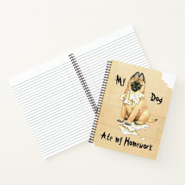 My Tervuren Ate My Homework Notebook (Inside)