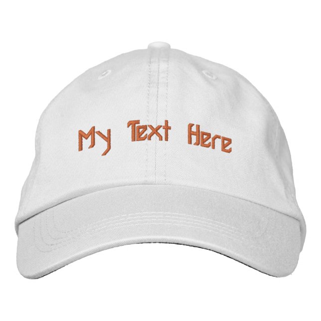 My Text Here favourite Sports fantastic Quality-Ha Embroidered Hat (Front)