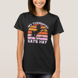 My Therapist Eats Hay Country Horse Women's T-Shirt