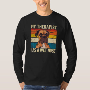 My Therapist Has A Wet Nose Retro Pet Dog Therapy T-Shirt