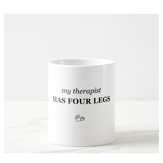 My Therapist Has Four Legs Funny Pet Lover Mug (Creator Uploaded)