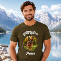 My therapist has paws dog photo brown