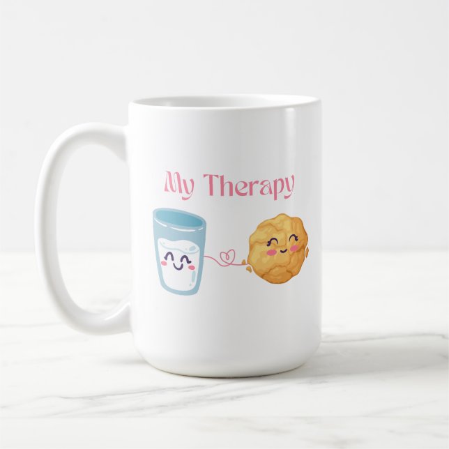 My Therapy Classic Mug, 11 oz Coffee Mug (Left)