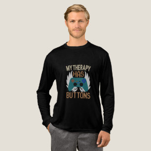My Therapy Has Buttons – Gaming Heals T-Shirt Tri-Blend Shirt