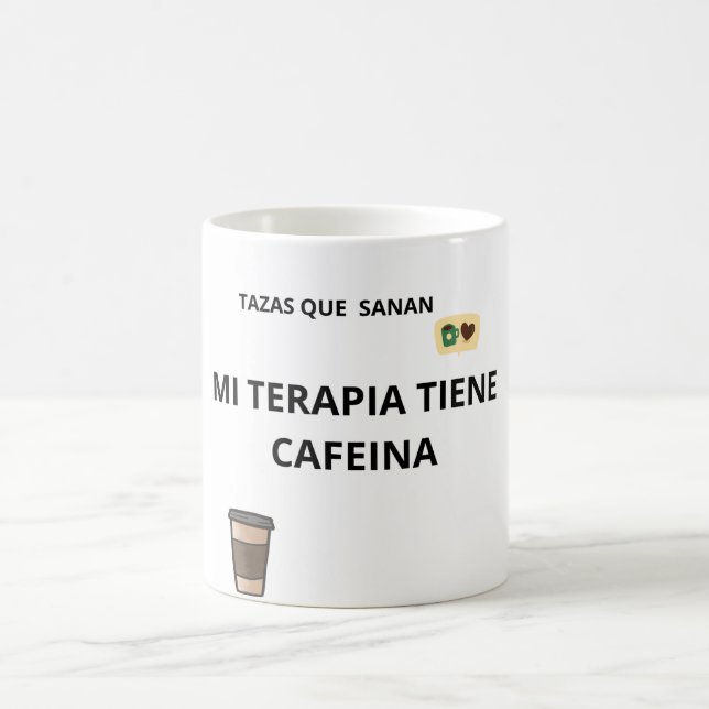 My Therapy Has Caffeine Mug - Healthy Gift (Center)