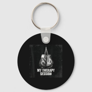 My Therapy Session Boxing Key Ring
